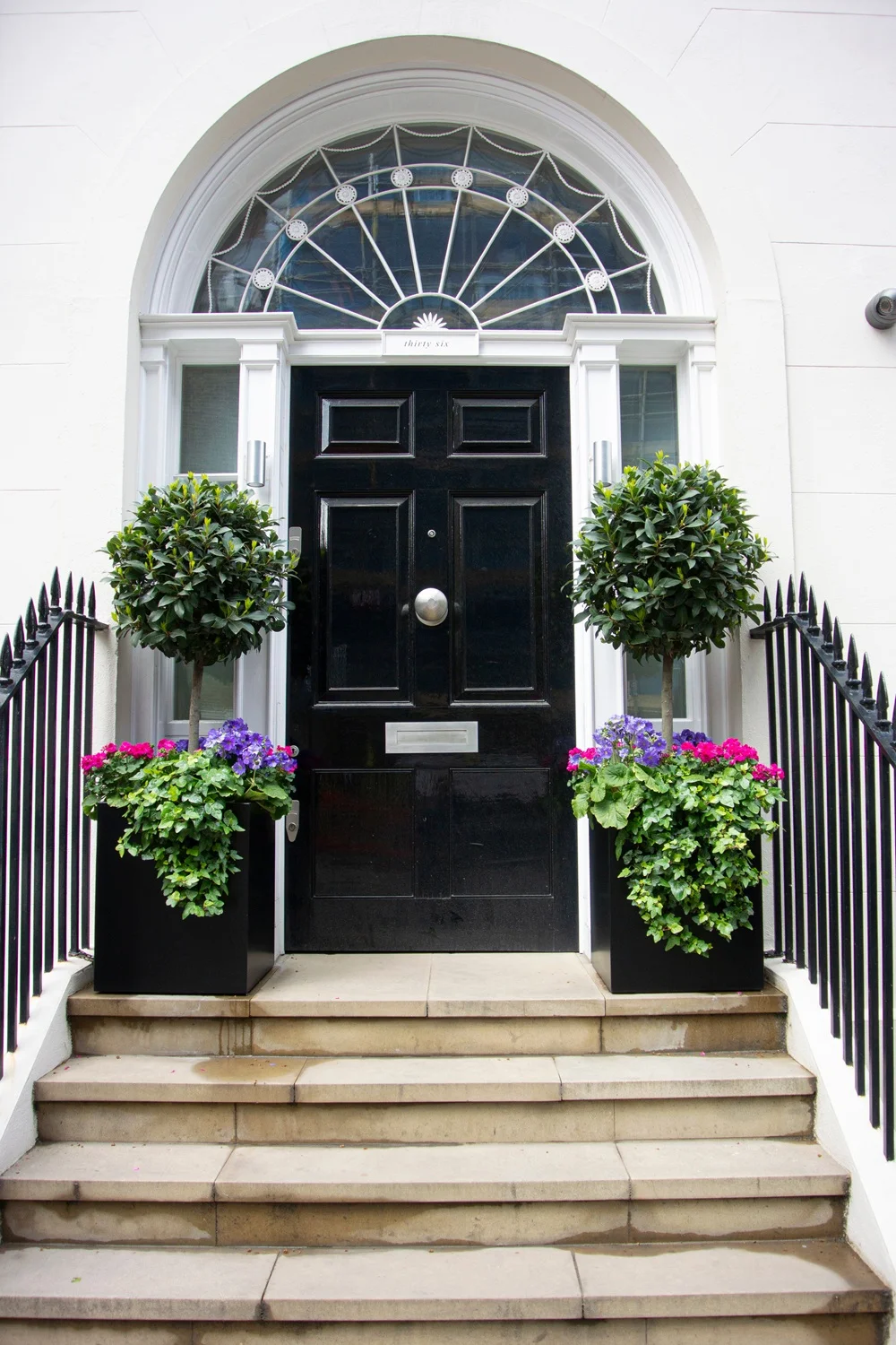 black georgian bespoke front doors london