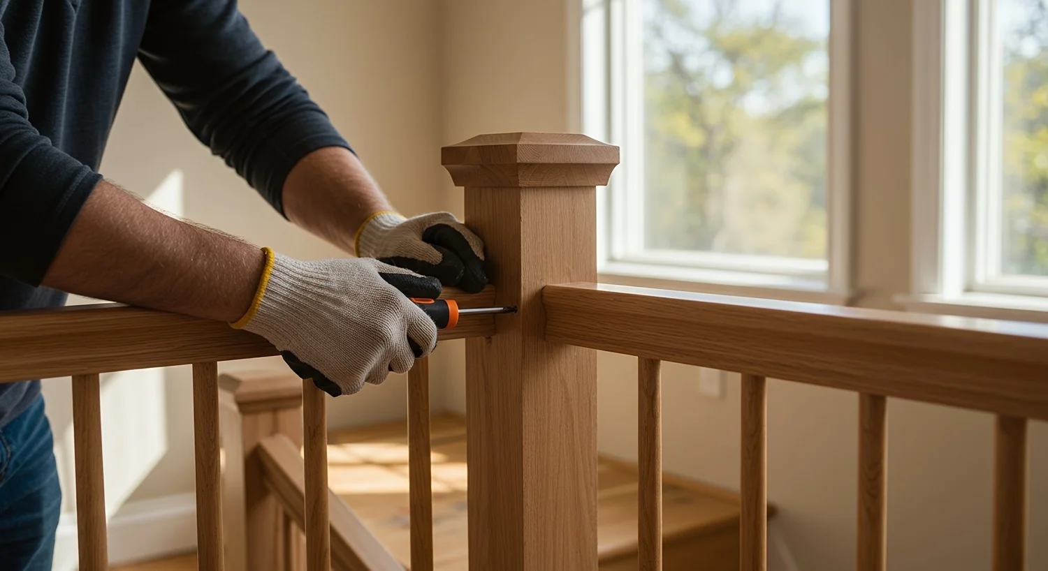 staircase specialists London handrail installation on custom stairs